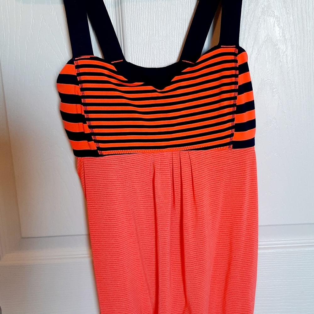 Orange and Blue Lululemon Tank